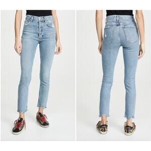 NWT AGOLDE Nico High-Rise Slim Fit Jeans Size 24 (classic casual streetwear)